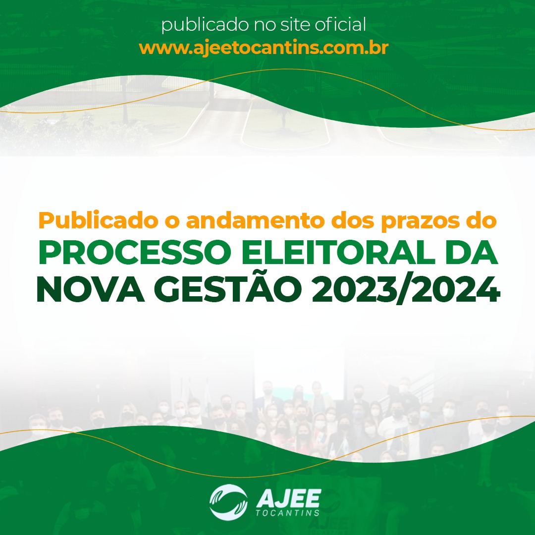 COMUNICADO DA COMISSÃO ELEITORAL PROVISÓRIA DA AJEE/TO